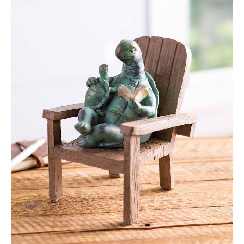 Reading Turtle Garden Statue