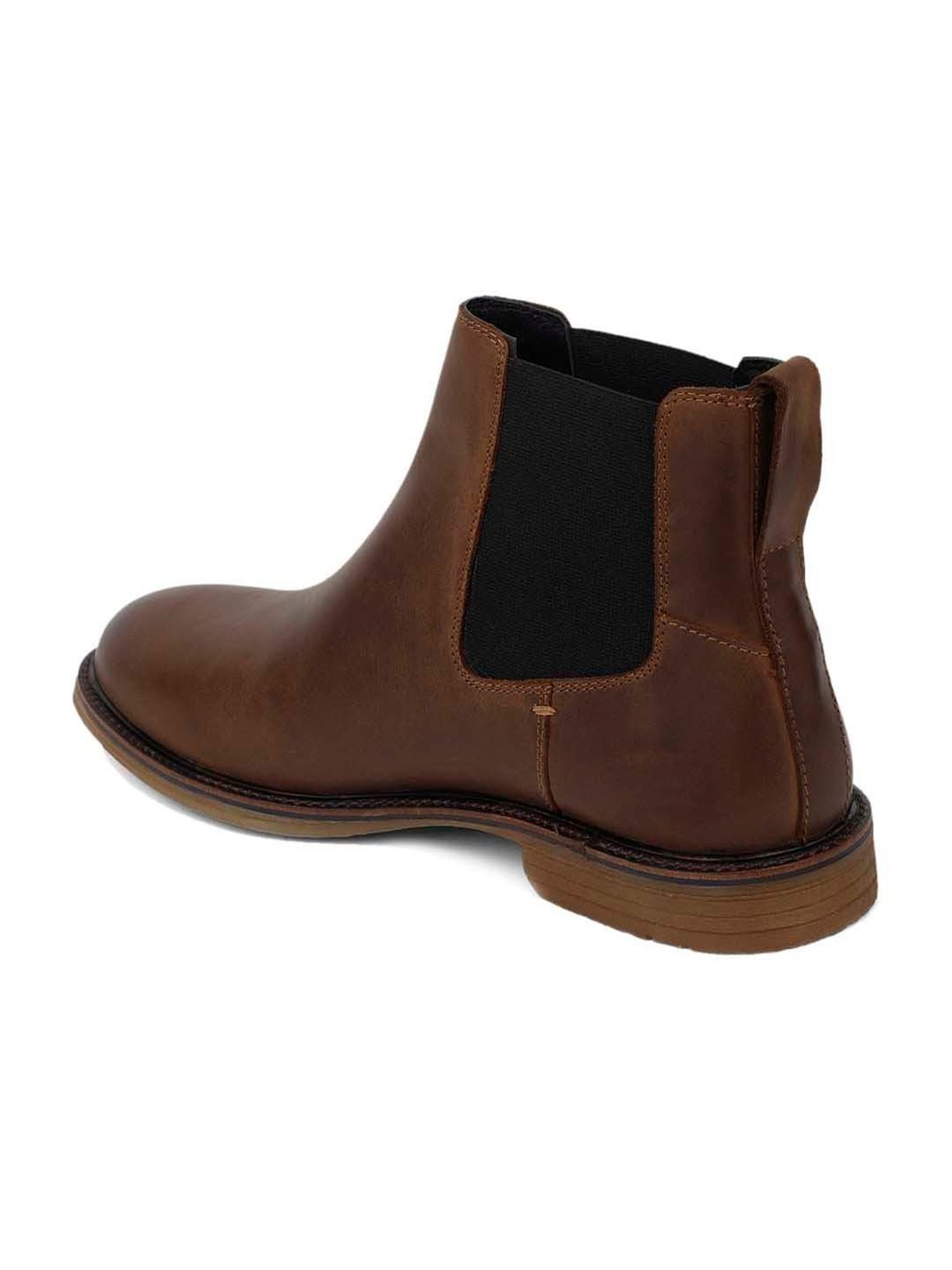 EZOK Men's Brown Chelsea Boots