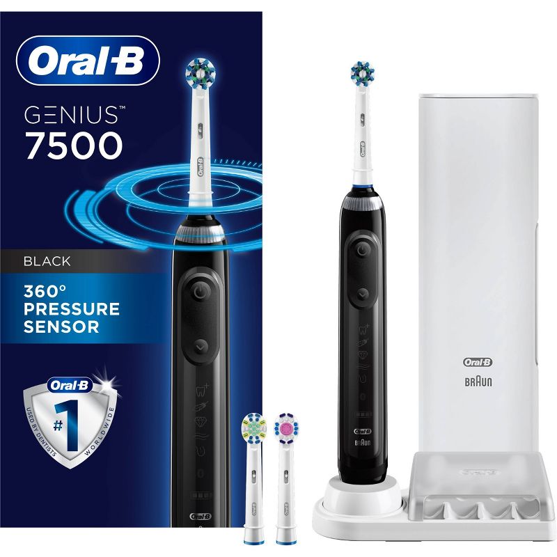 Oral-B Pro 7500 Power Rechargeable Electric Toothbrush Powered By Braun - Black