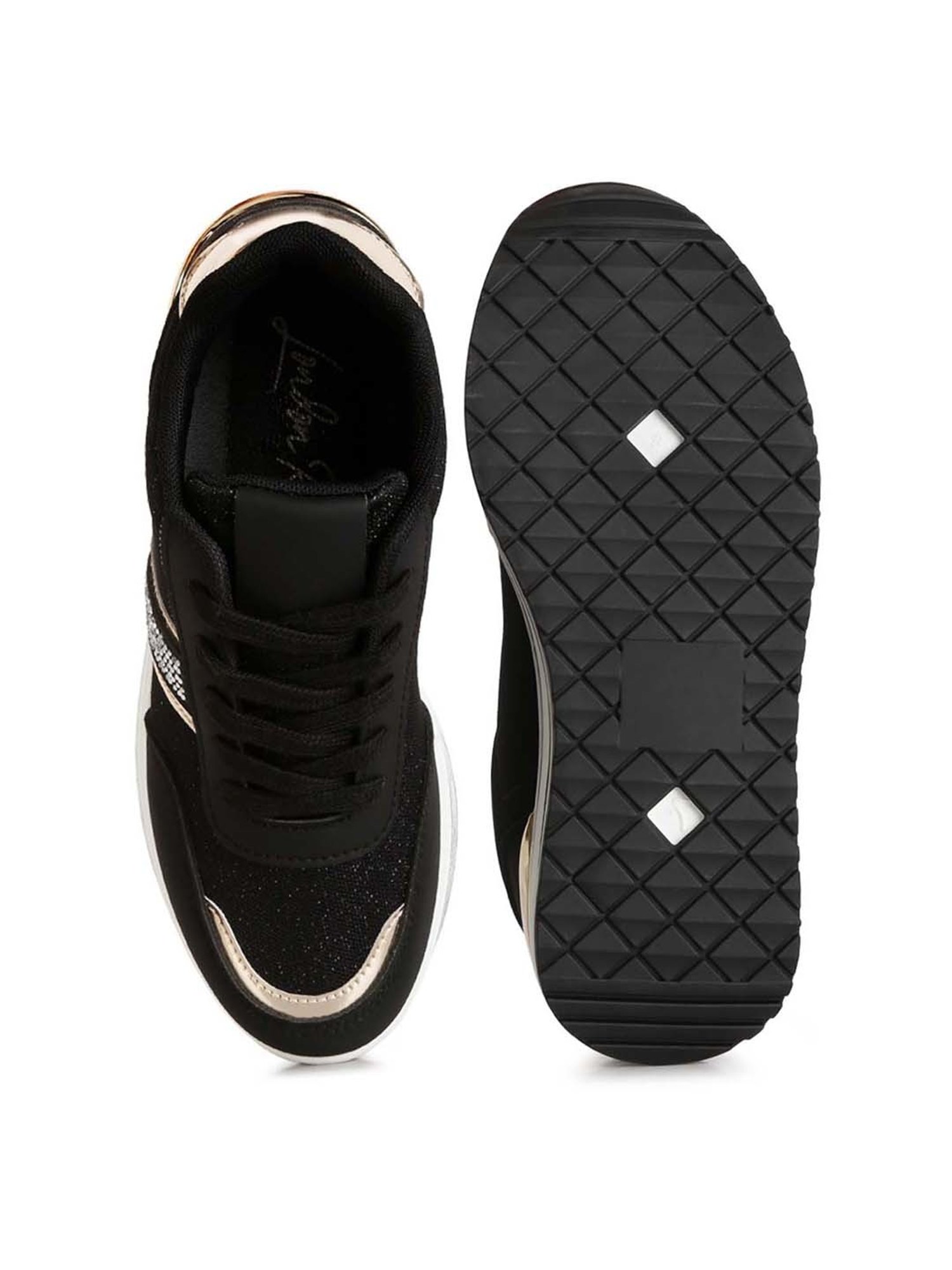 London Rag Women's Black Casual Sneakers