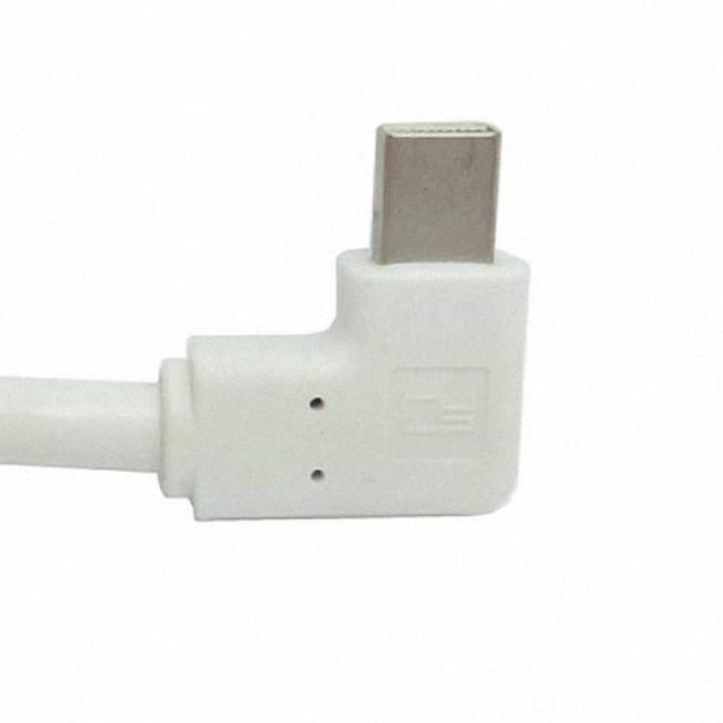 FVH Left Angled 90 degree Mini DisplayPort DP Male to VGA RGB monitor Projector Cable Adapter White color DP-077-LE