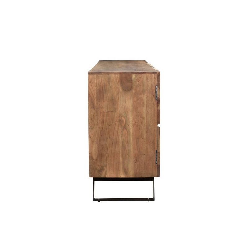 Naples Side Board White/Dark Brown - Chique