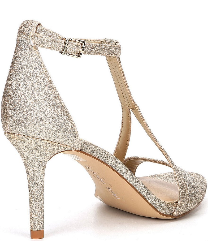 Gianni Bini Shaylinn Glitter T-strap Sandals