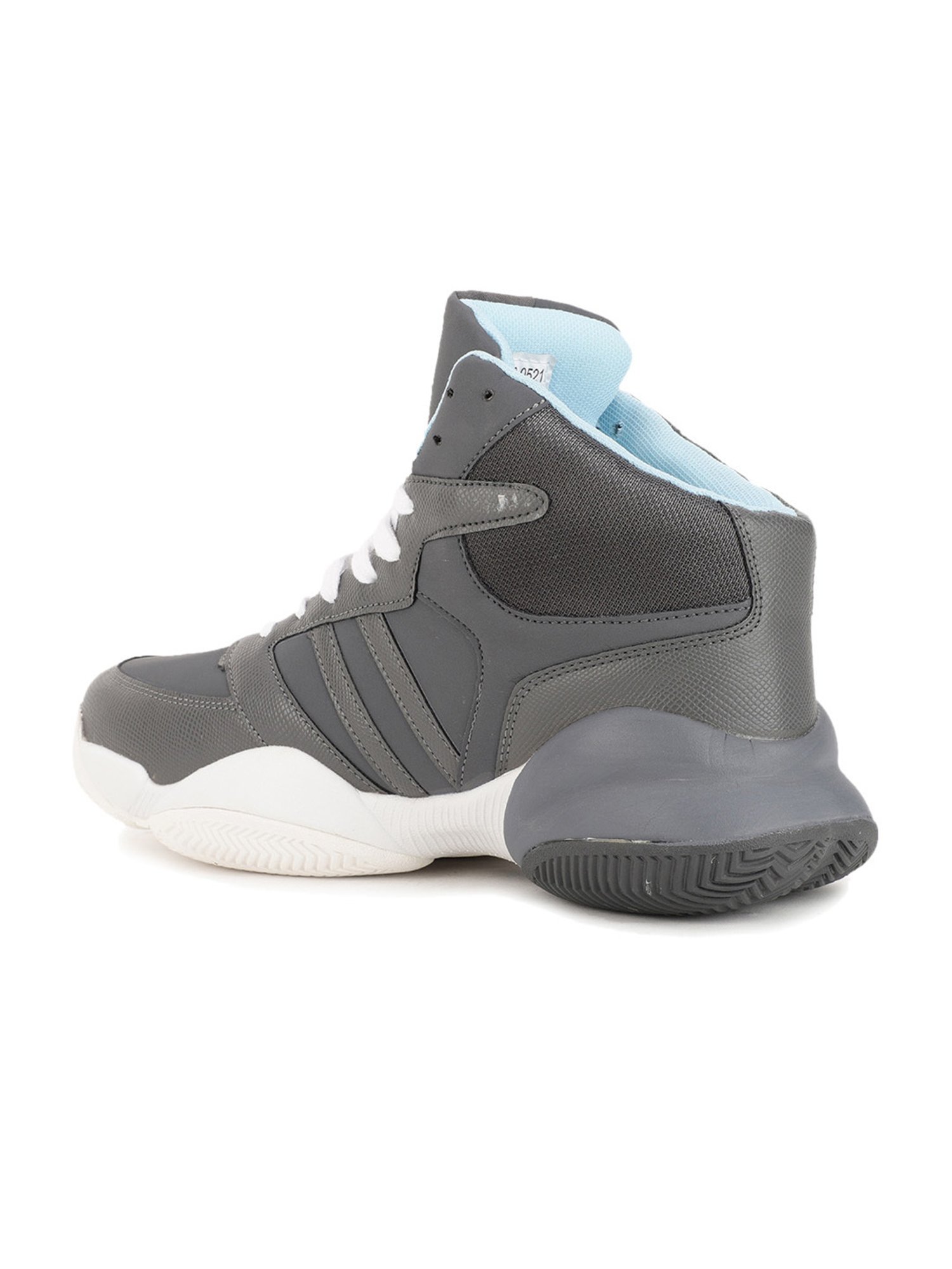 North Star by Bata Men's Grey Ankle High Sneakers