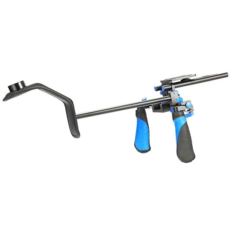 DSLR Rig Movie Kit Shoulder Mount Rig with Follow Focus and Matte Box for All DSLR Cameras and Video Camcorders