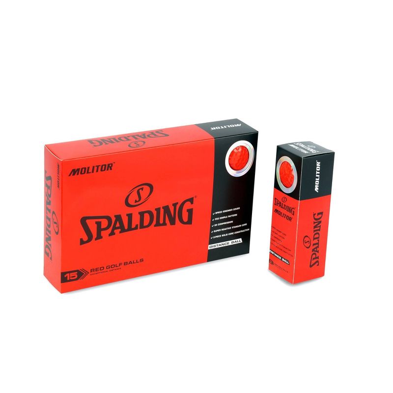 Spalding Molitor Golf Balls 30pc - Red