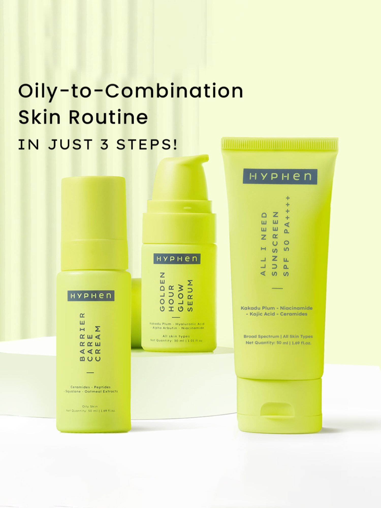 Hyphen Skincare Routine Set for Oily Skin