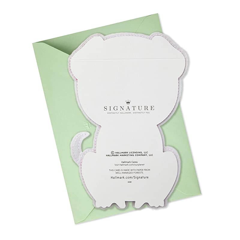 Signature Birthday Card for Kids Cute Puppy