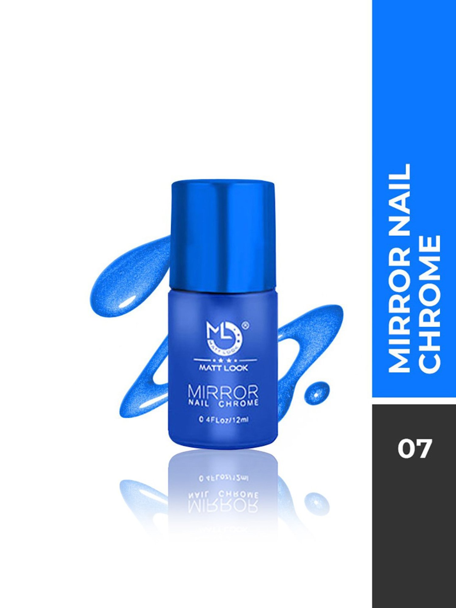Matt Look Mirror Nail Chrome 07 Blue - 12 ml