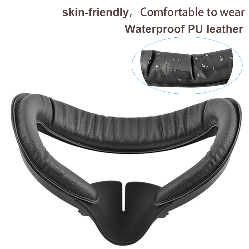PU Face Cover Case Replacement For Oculus Quest 2 Eye Mask Pad Light Blocking Cushion Cover For Oculus 2 VR Glasses Accessories