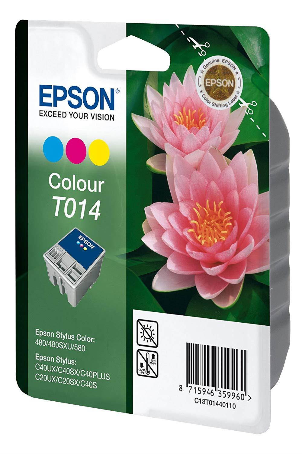 Epson Inkjet Cartridge Page Life 150pp Colour Ref T014401
