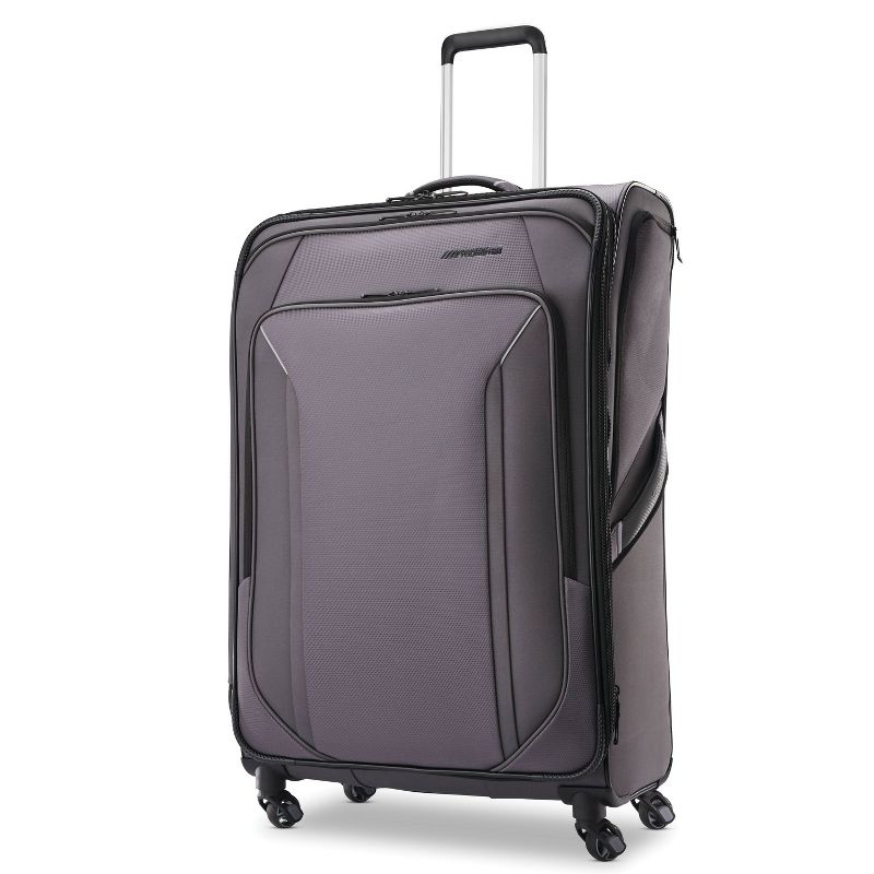 American Tourister 29'' Axion Checked Softside Suitcase - Black