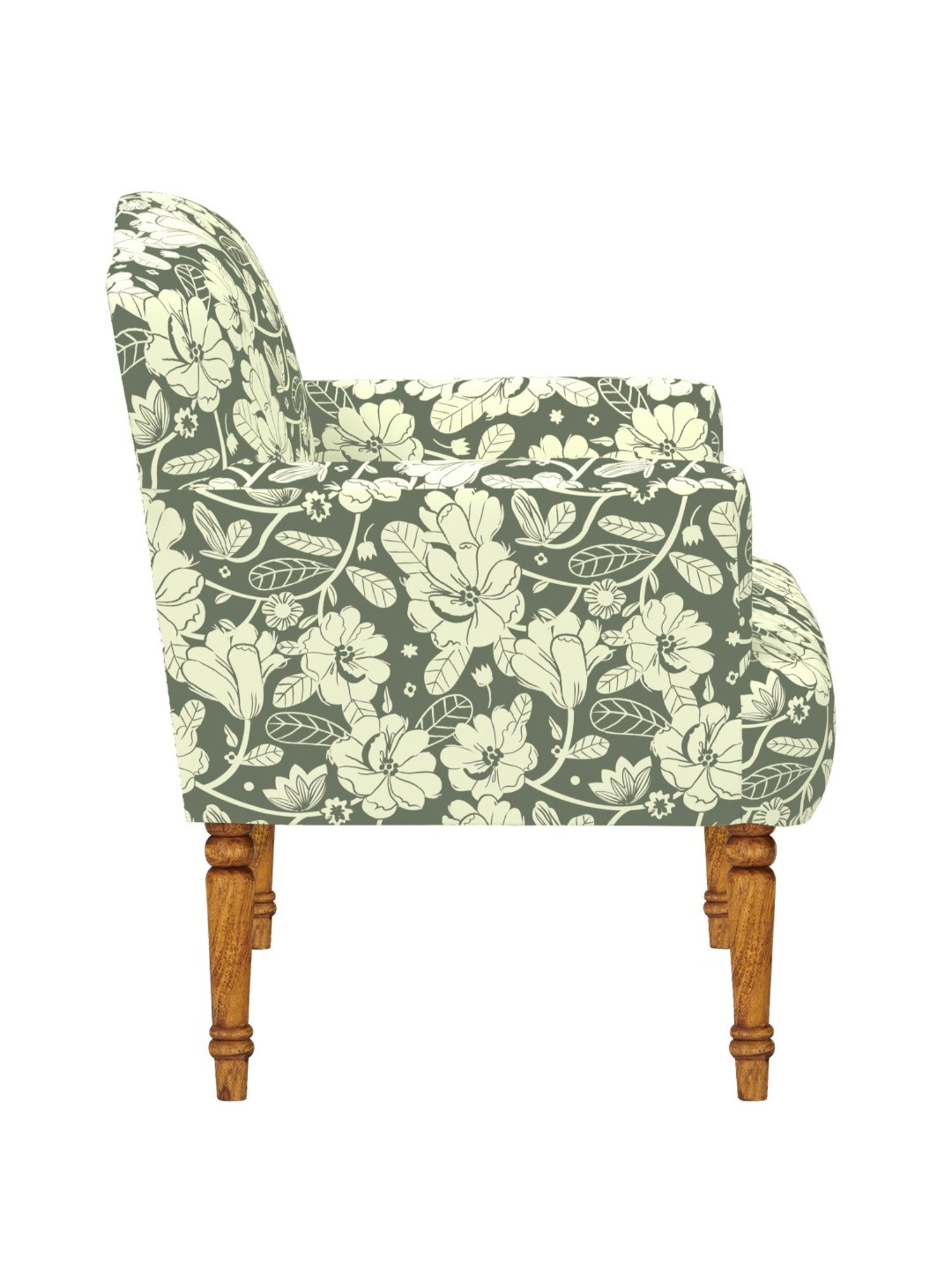 Durian Melania Cigar Brown Fabric Rocker Chairs