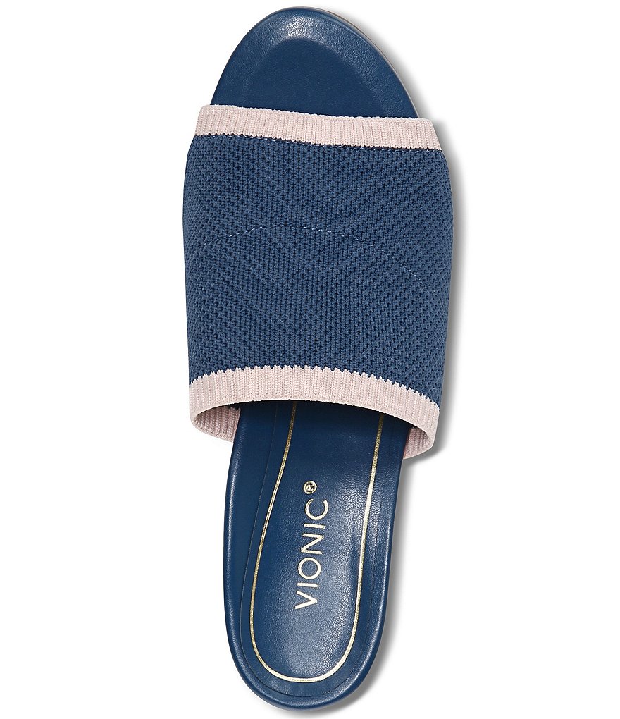 Vionic Fleur Knit Block Heel Mules