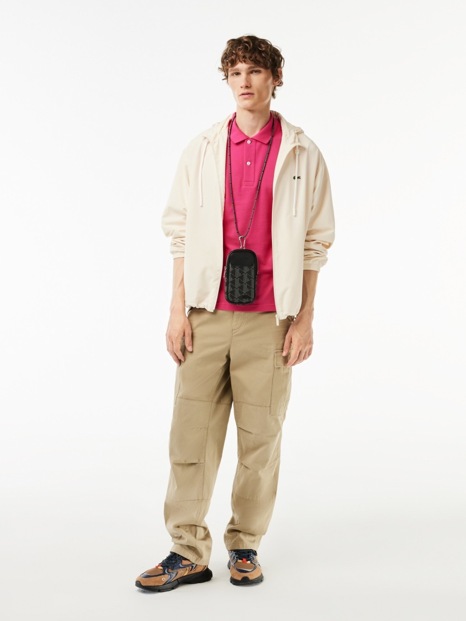 Lacoste Pink Cotton Slim Fit Polo T-Shirt