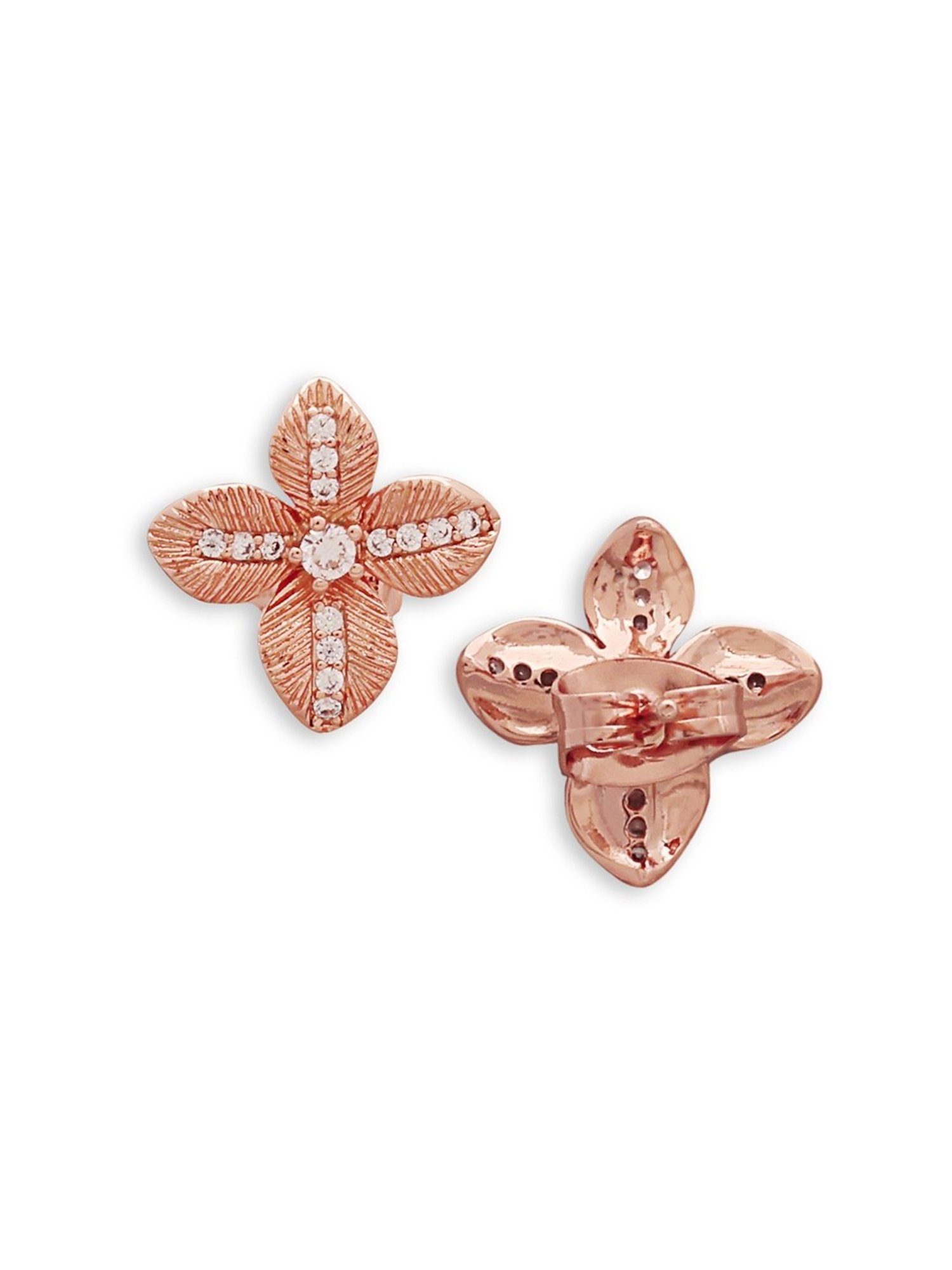 The Real Effect London Silver Stud Earrings for Women