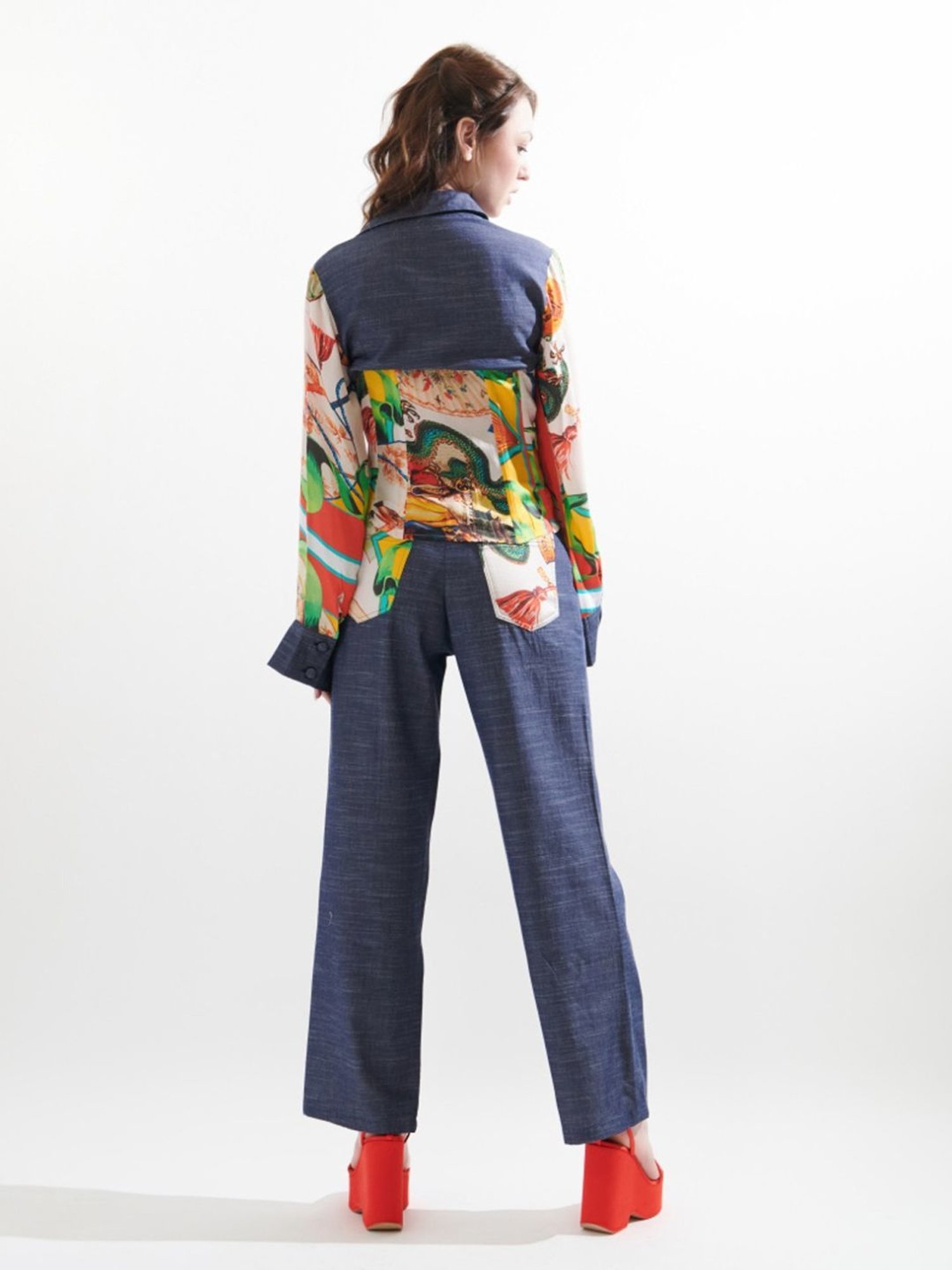 Cin Cin Multicolor Hodophilia Reeba Shirt With Pant