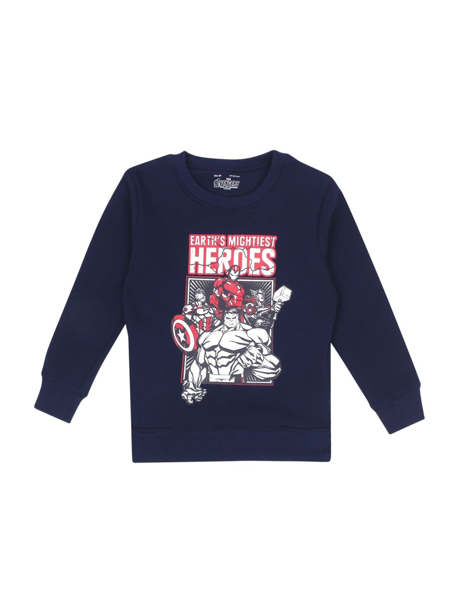 Proteens Kids Navy Cotton Printed Sweatshirt