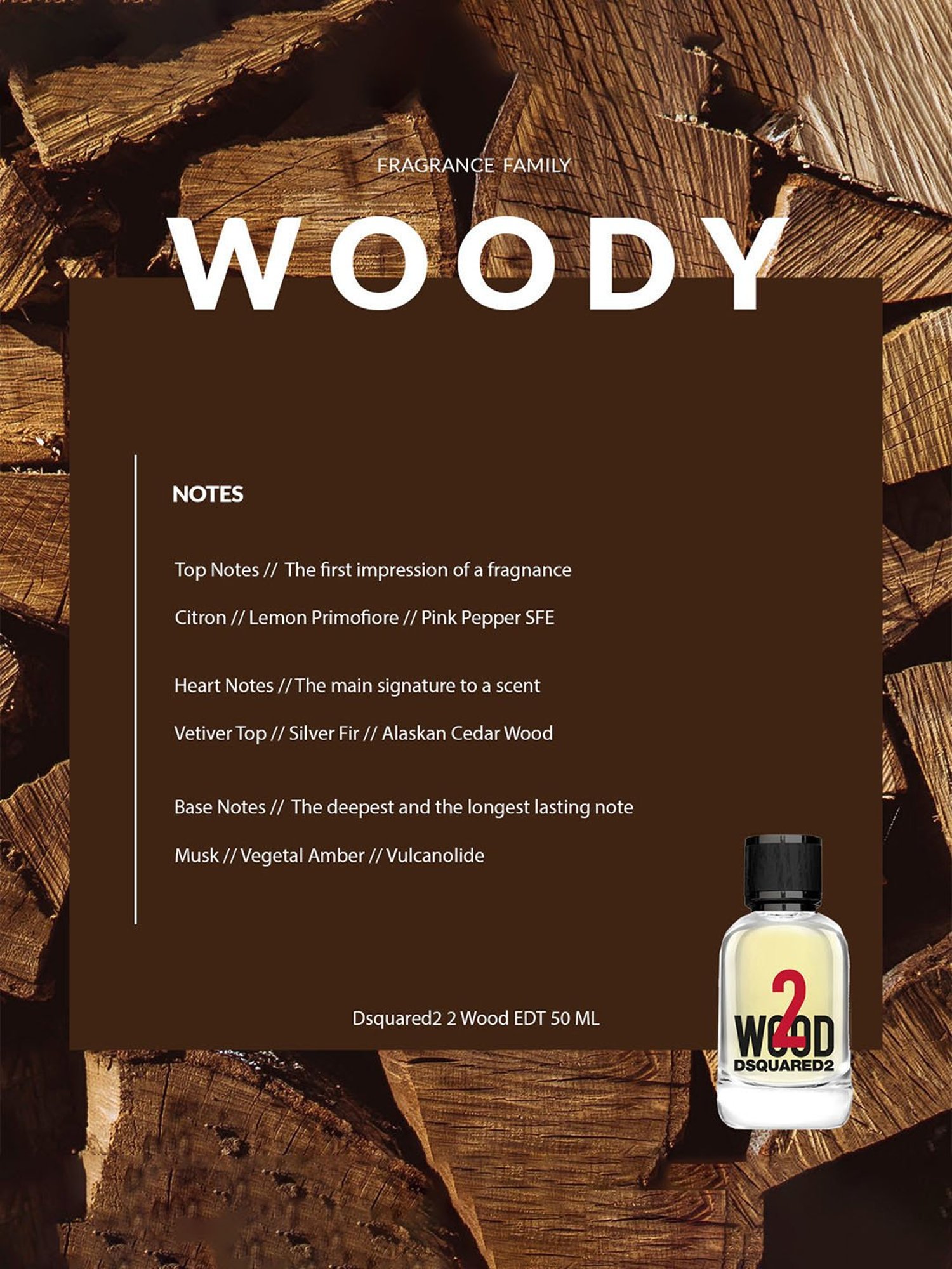 Dsquared2 2 Wood EDT 50 ml