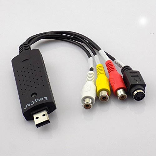 EasyCap Video DVR USB 2.0 Video Adapter USB 2.0 Capture Card Video TV DVD VHS Audio Capture Card 3 in 1 VHS to DVD Adapter Converter PC PS3 XBOX for win 7 8 32 64