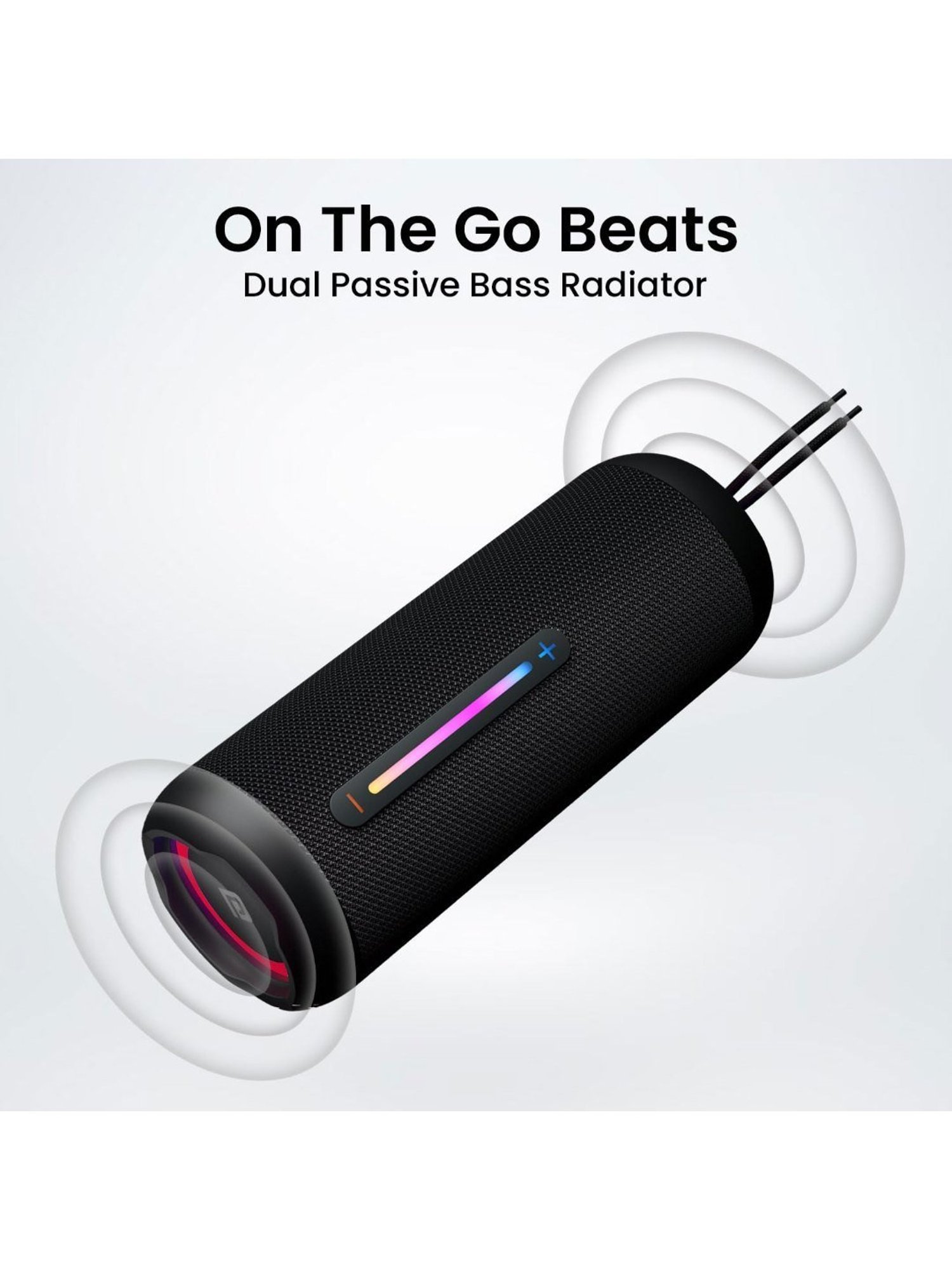 Portronics Breeze 5, 25W Portable Wireless Bluetooth Speaker with in Built 6H playtime (Black)