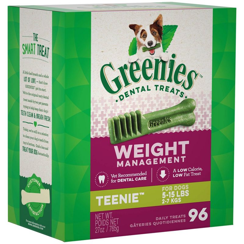 Greenies Weight Management Teenie Chicken Dental Dog Treats - 96ct