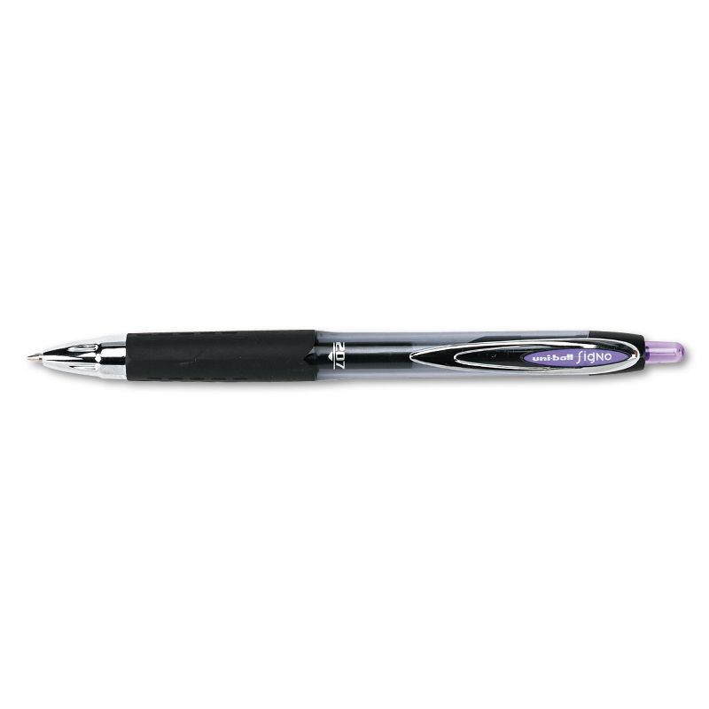 uni-ball Signo 207 Retractable Gel Pen Purple Ink 0.7mm Dozen 70221