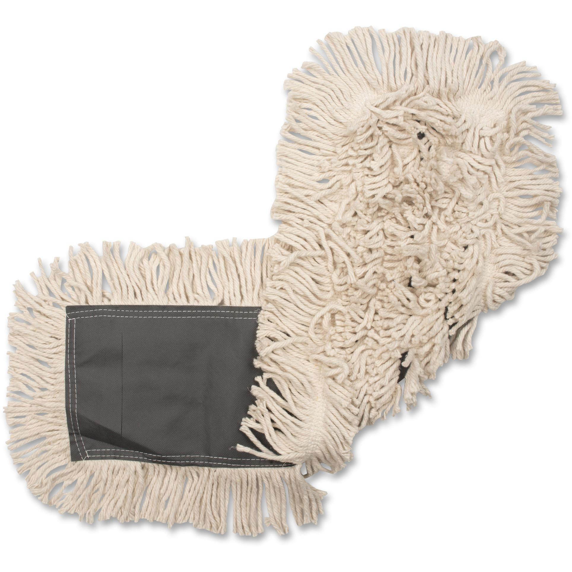 Genuine Joe Disposable Cotton Dustmop 24"x5" 12/CT Natural 00365CT