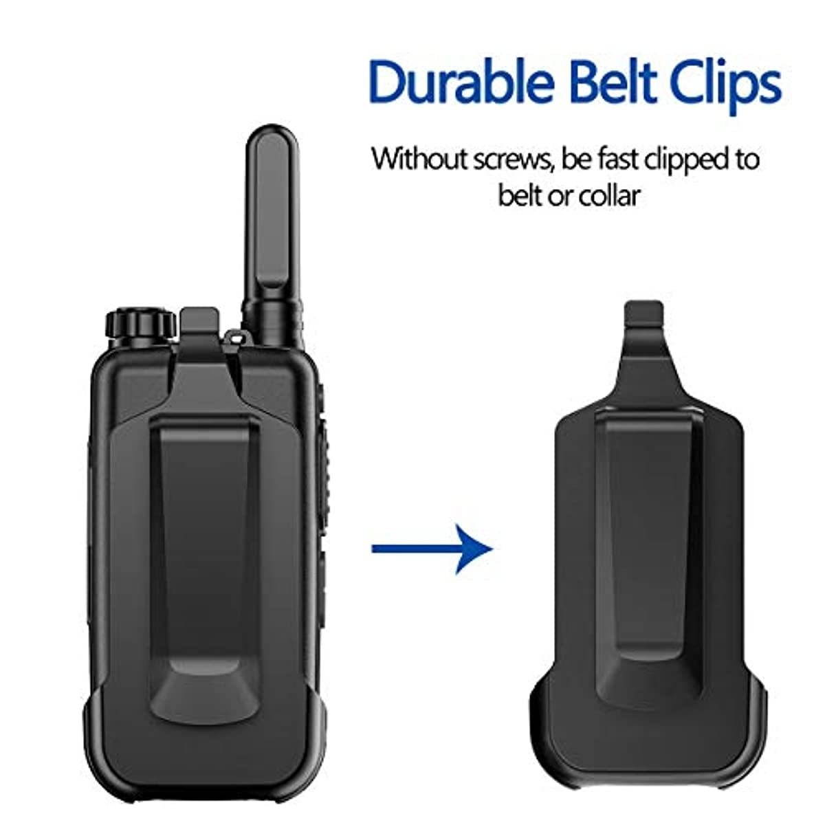 2 Pack BAOFENG Pofung BF-T15 Portable FRS Two Way Radio License-Free Ham Radio 22CH VOX Flashlight USB Charging Walkie Talkie with Headset