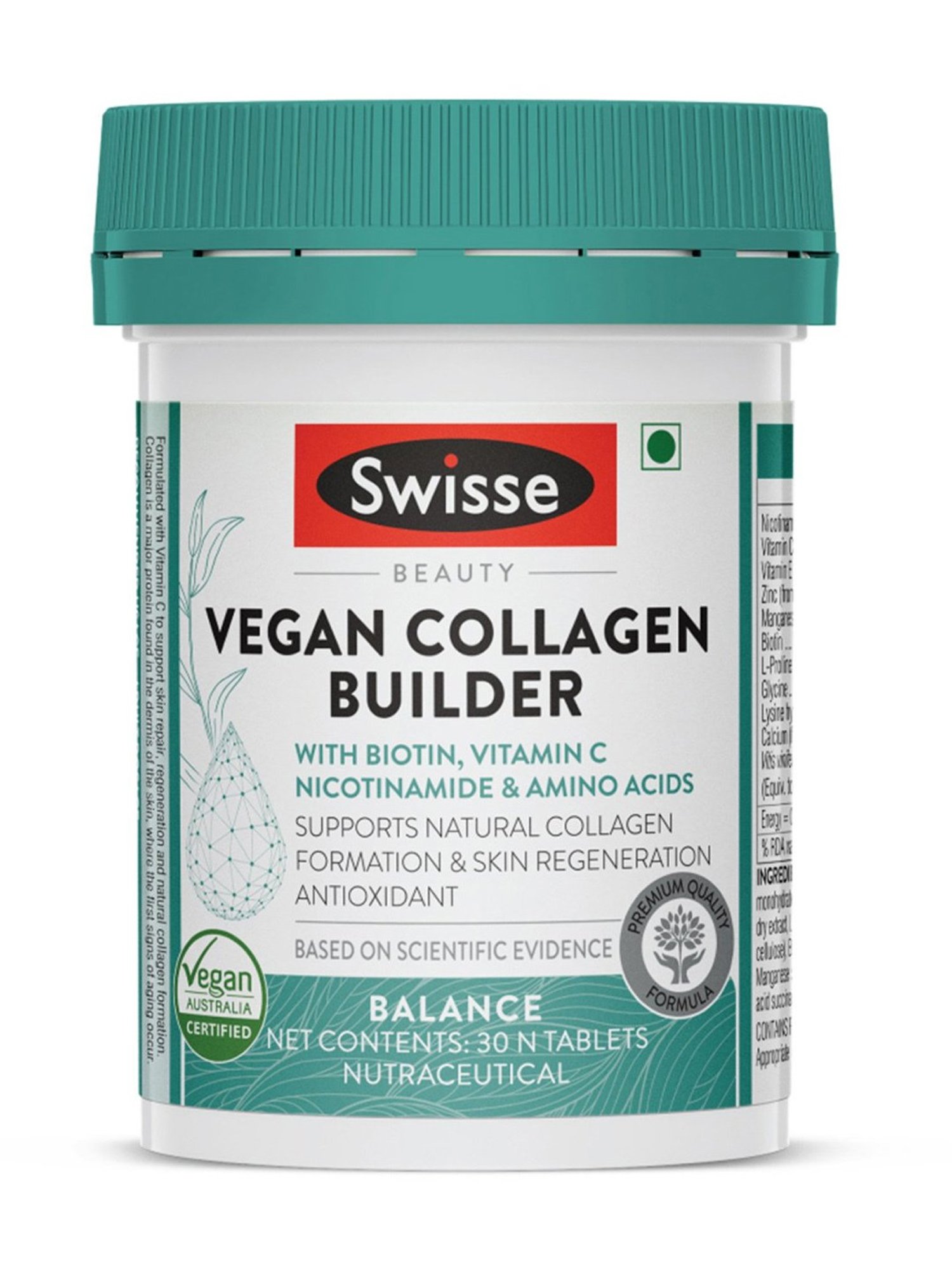 Swisse Beauty Vegan Collagen Builder - 30 Tablets