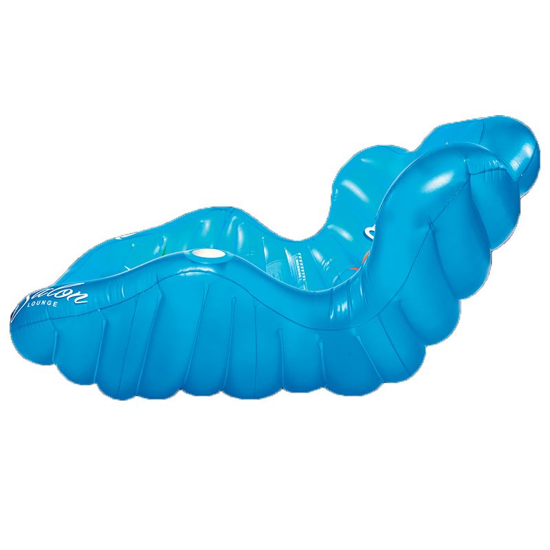 WOW Watersports 14-2060 Double Salon Pool River Beach Float Reclining Lounge for 2 Person, Blue