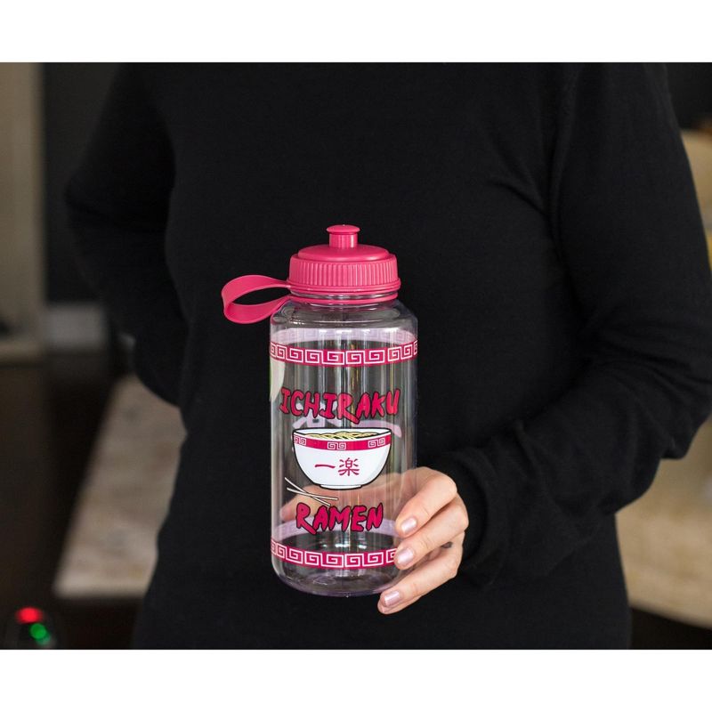 Just Funky Naurto Shippuden Ichiraku Ramen Plastic Water Bottle | Holds 32 Ounces