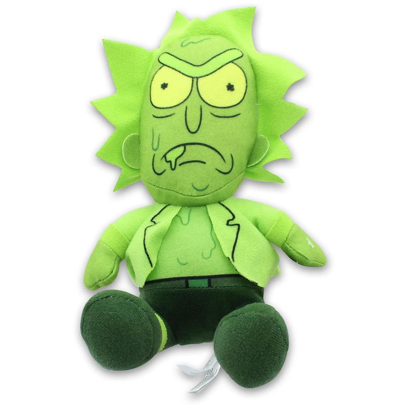 Johnny's Toys Rick & Morty 8 Inch Stuffed Character Plush | Toxic Rick