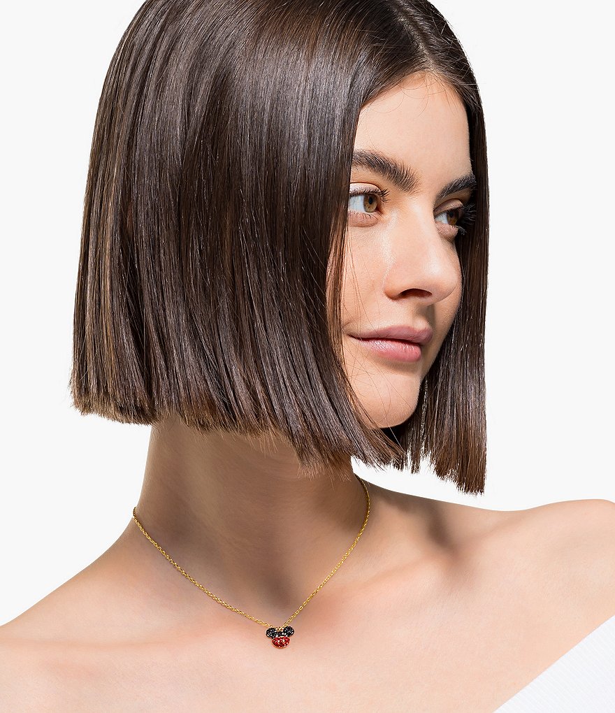 Swarovski Mickey & Minnie Pendant Necklace