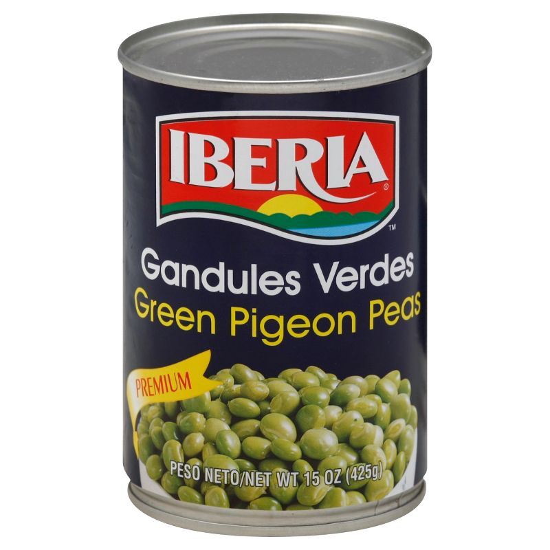 Iberia Green Pigeon Peas - 15oz