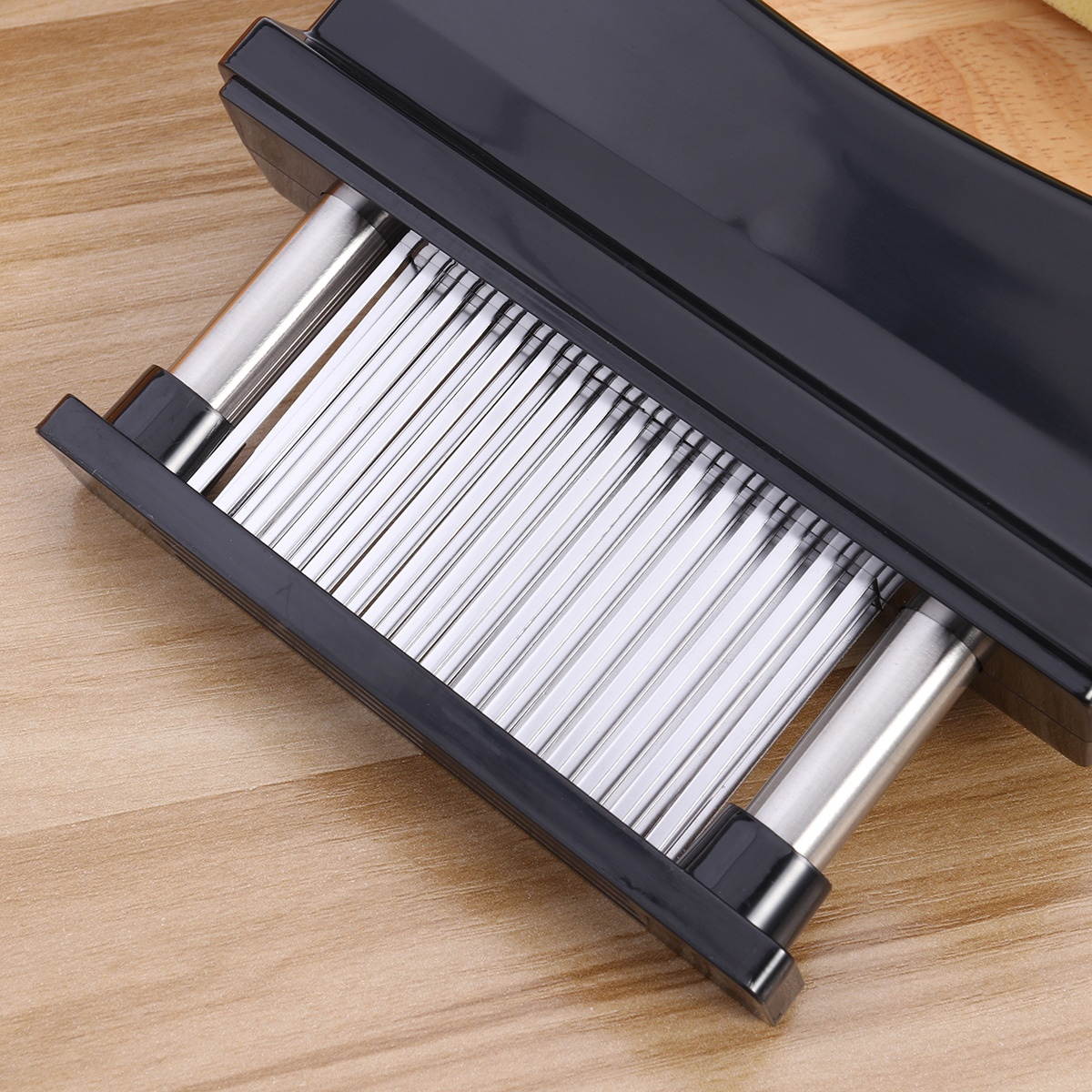 Meat Tenderizer Tool 48 Ultra Sharp Needle Stainless Steel Blades Kitchen Tool for Chicken Steak Beef Pork Fish Make a Difference in Tenderness (Black)