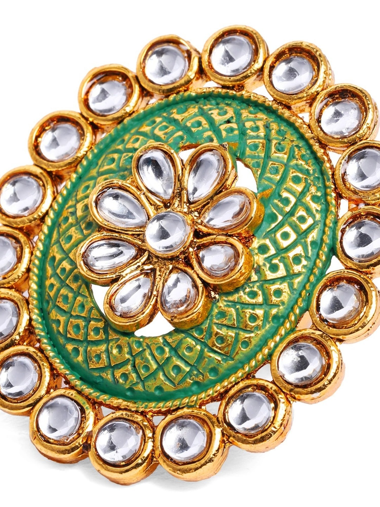 Accessorize London Women's Jewel Embellished Rings Set Of Three White