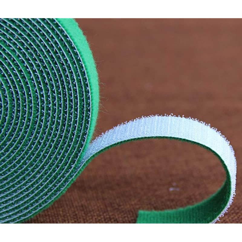 Hook and Loop Tape 34Inch Reusable Cable Management Cable Tie Roll 25 YardsGreen