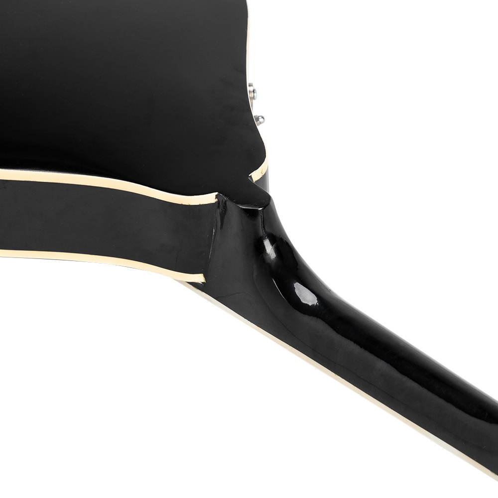 Glarry A-Style Elegant Maple Wood Mandolin Black