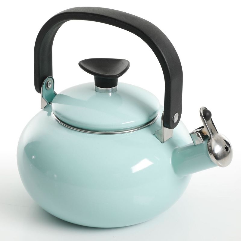 Mr. Coffee 2 Quart Stainless Steel Whistling Tea Kettle with Nylon Handle