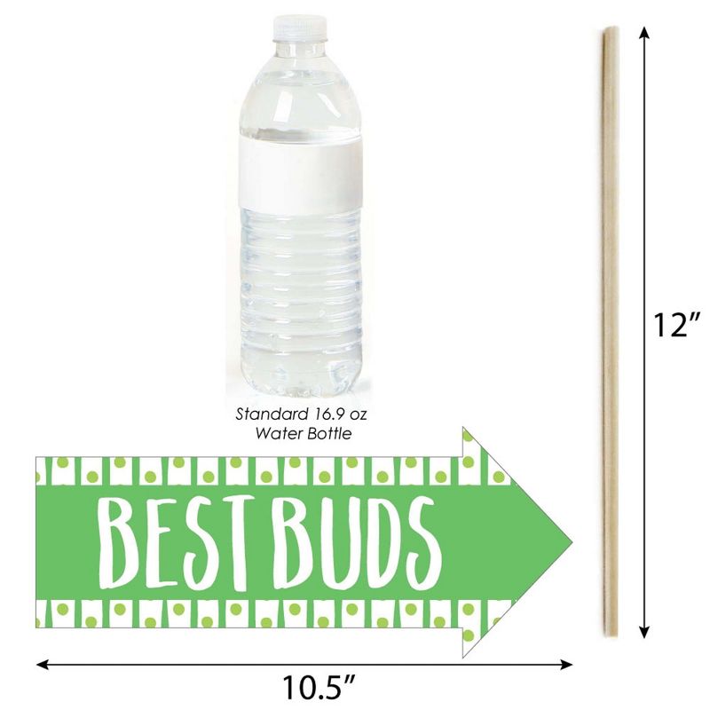 Big Dot of Happiness Hello Little One - Pink and Gold - Table Decorations - Girl Baby Shower Fold and Flare Centerpieces - 10 Count