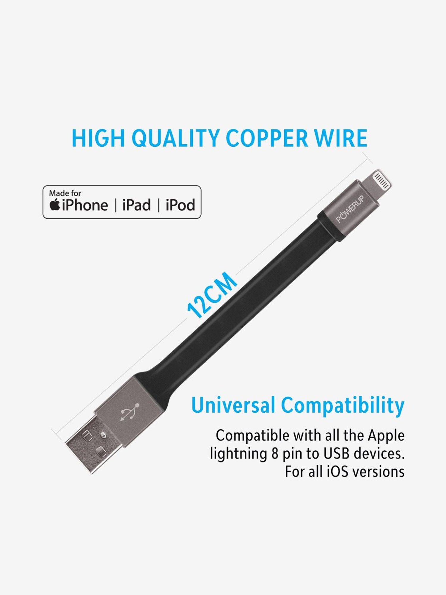 Moerdon MUC-C4C100W 100 Watt Fast Charging Data transfer Cable (Black)