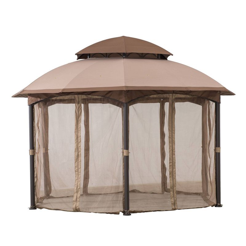 8.5' Elysium Attached Louvered Pergola - Vita