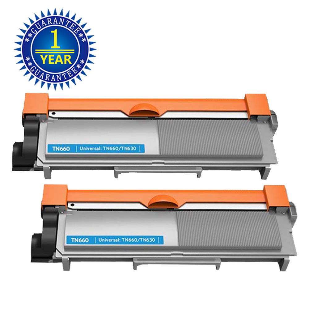 Compatible Toner Cartridge Replacement for Brother TN630 TN660 TN-660 (Black, 2 Pack) for use in Brother HL-L2300D HL-L2320D HL-L2340DW HL-L2360DW HL-L2380DW MFC-L2720DW MFC-L2740DW DCP-L2540DW