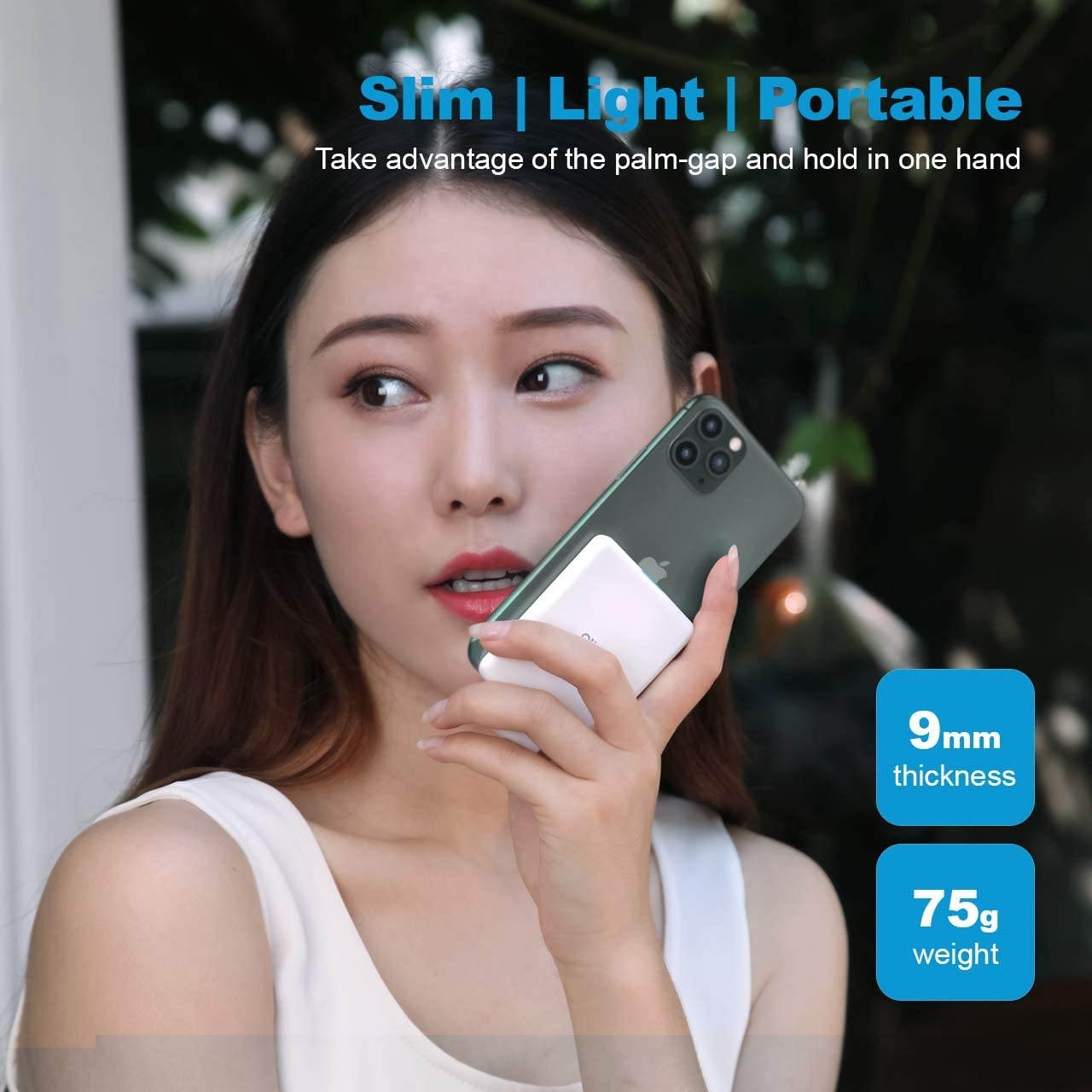 OISLE Mini Power Bank Powercore 4500mAh Portable Charger Portable Battery Charger Case for iPhone 12/12 mini/12pro/12pro Max 11/11 pro (max)8/8+X7/7+6/6+/6s5/5s-Black