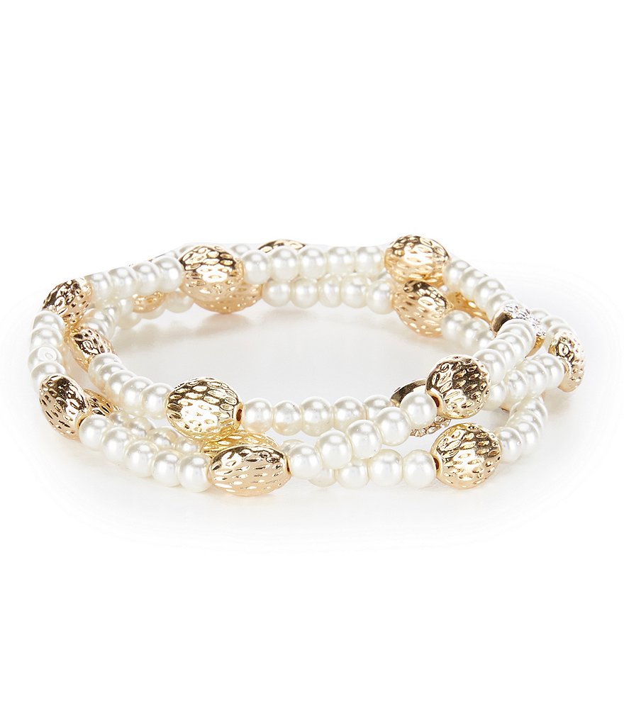 Gemma Layne Textured Glitz Bracelet Set