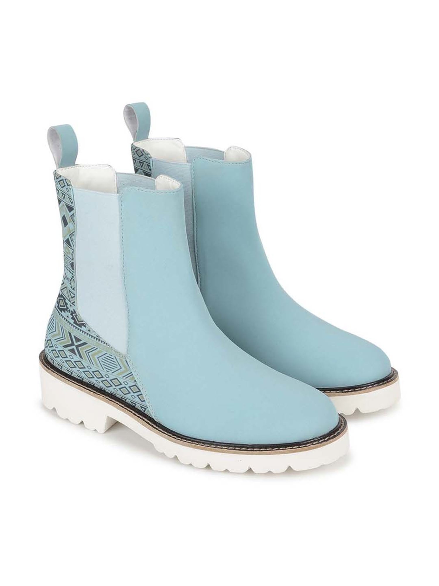 Yoho Women's Sky Blue Chelsea Boots