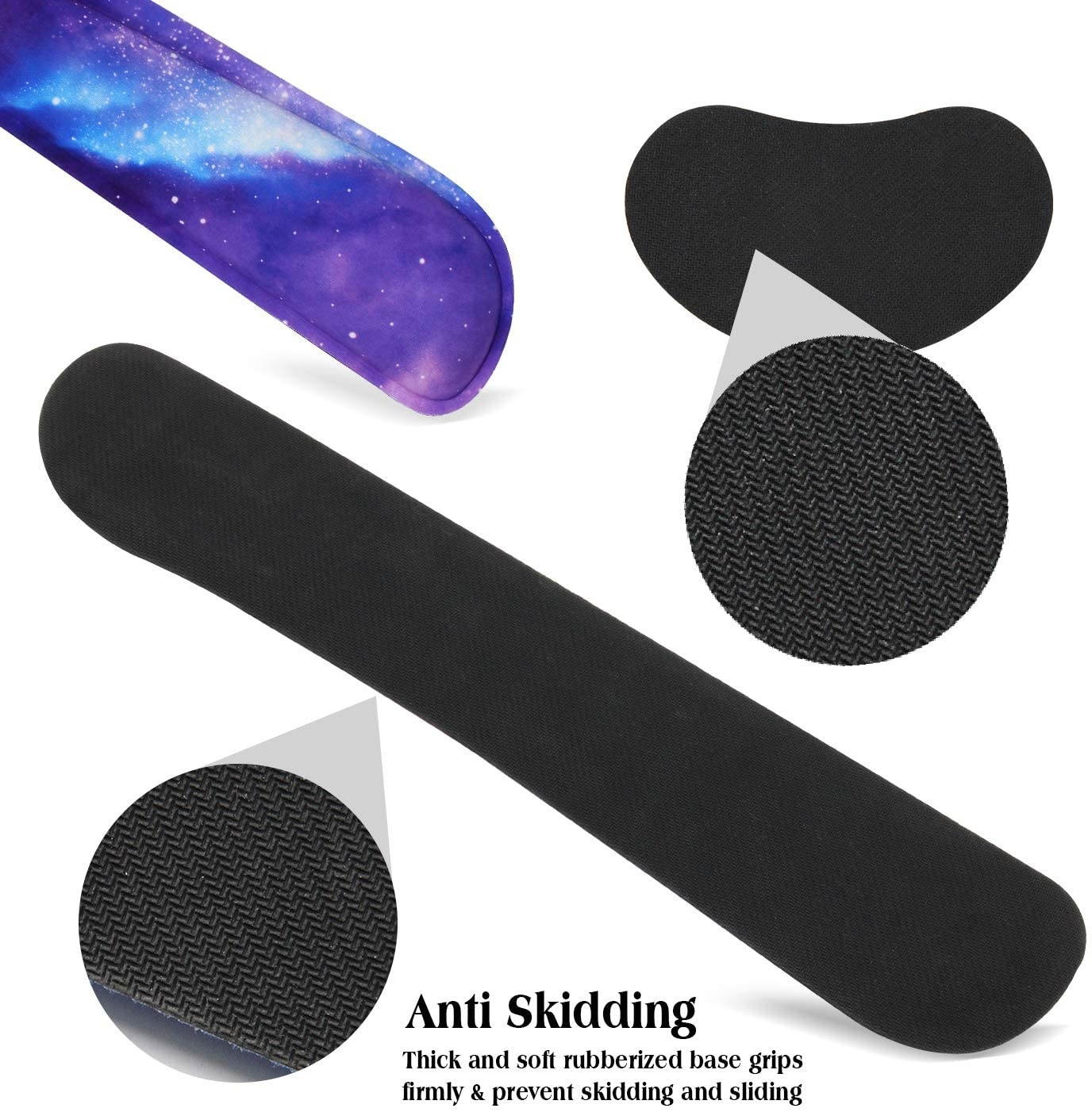 Meffort Inc Gaming Keyboard Wrist Pad & Mouse Wrist Rest Cushion Support Combo Set &ndash; Durable Ergonomic Anti Slip Non-Slip Base - Galaxy Universe