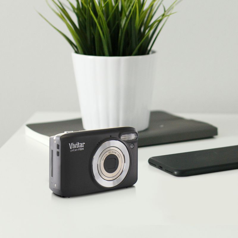 Vivitar ViviCam F324 14.1 Mega Pixel Digital Camera with 2.4 Inch LCD Screen in Black