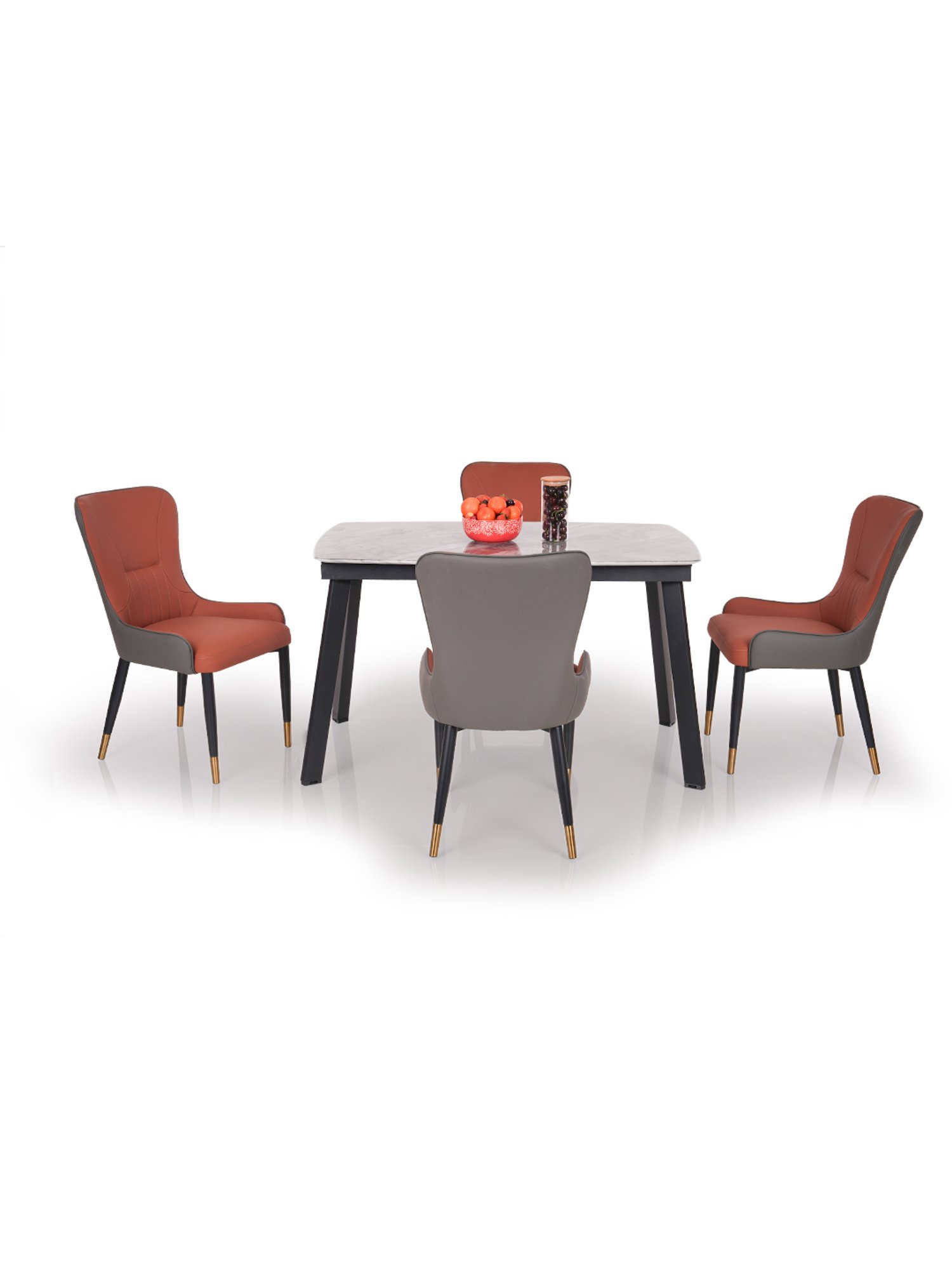 Nilkamal Olivia Brown Solid Wood - Rubberwood 6 Seater Dinning Table set